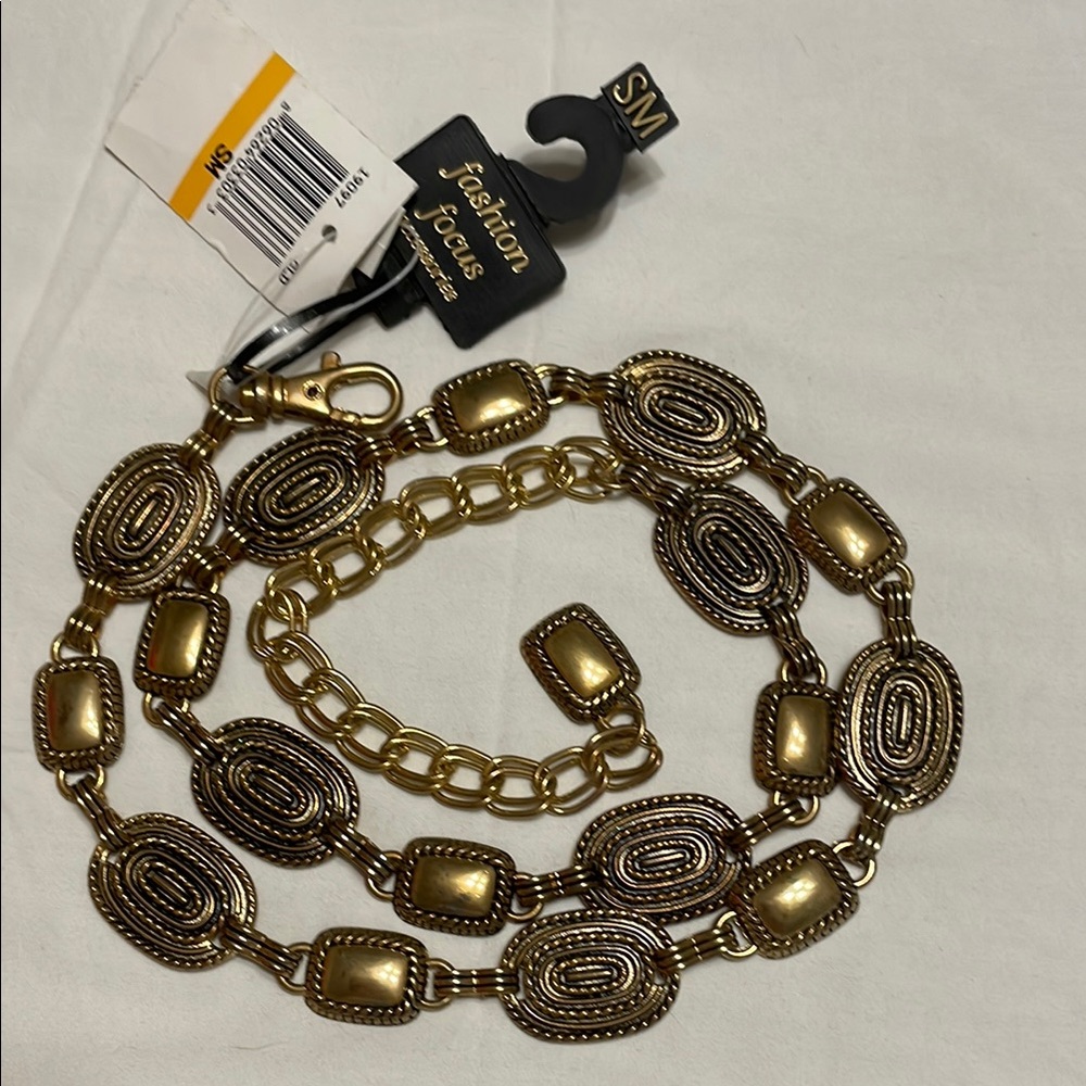 Fashion Focus Gold Oval Link Chain Belt
